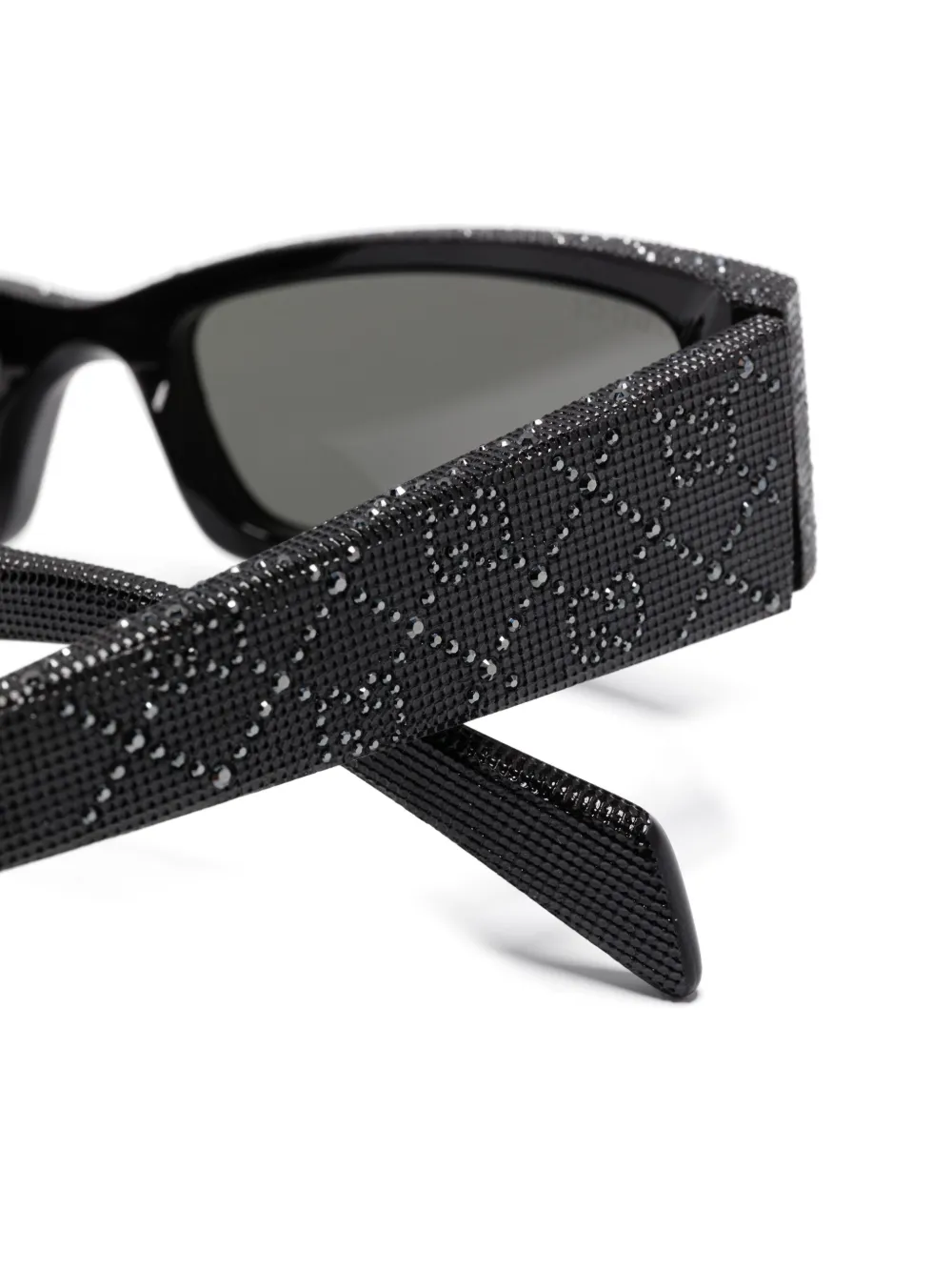 Gucci Eyewear Zonnebril met rechthoekig montuur Grijs