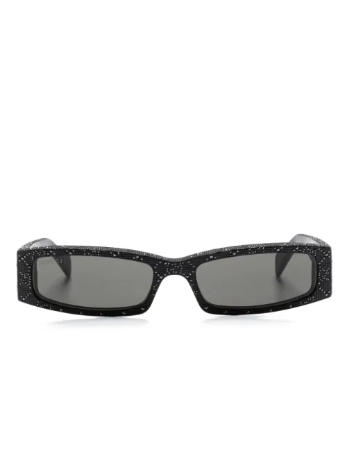 Lunettes de soleil à monture rectangulaire - Gucci Eyewear - Modalova