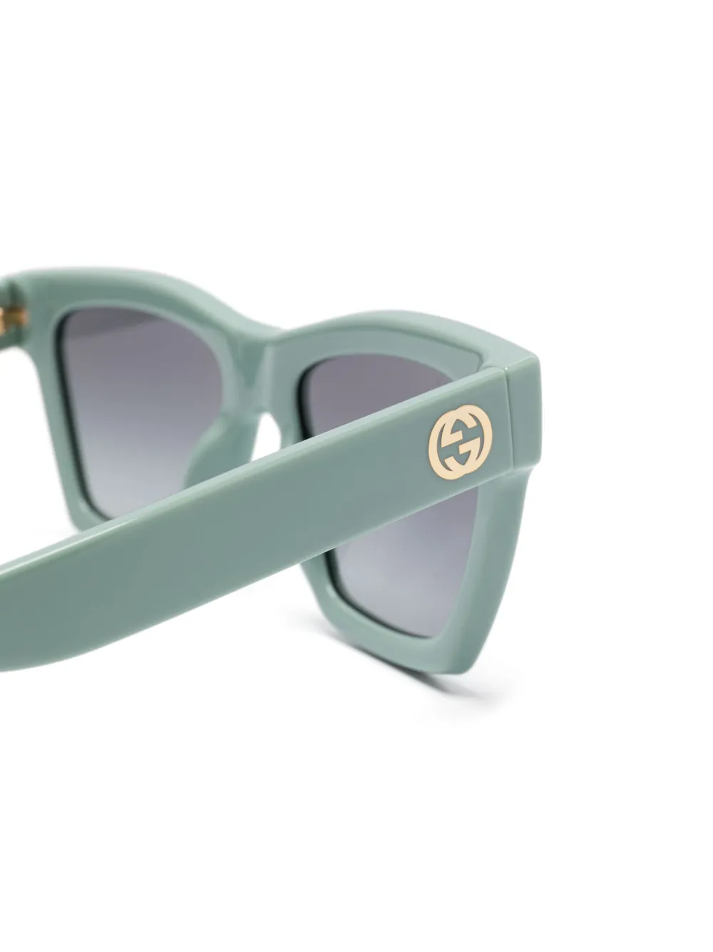 Gucci Eyewear Zonnebril met cat-eye montuur Groen