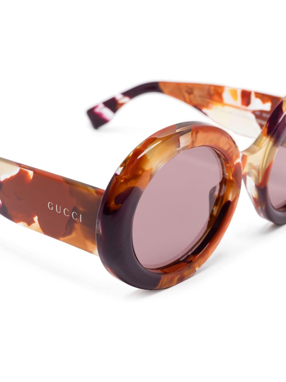 Shop Gucci Gg1748s Sunglasses In Orange