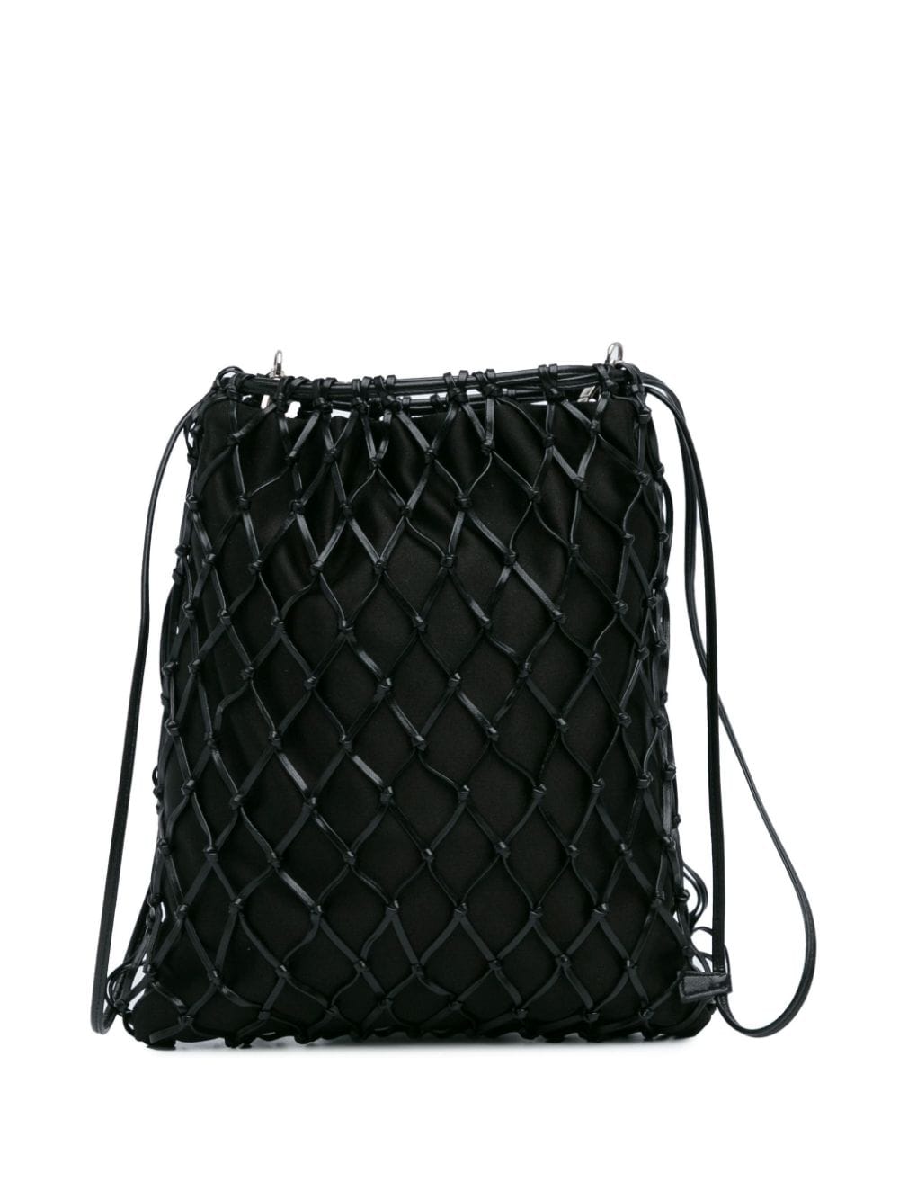 Prada Pre-Owned 2013-2023 Satin Net Chain crossbody bag - Zwart