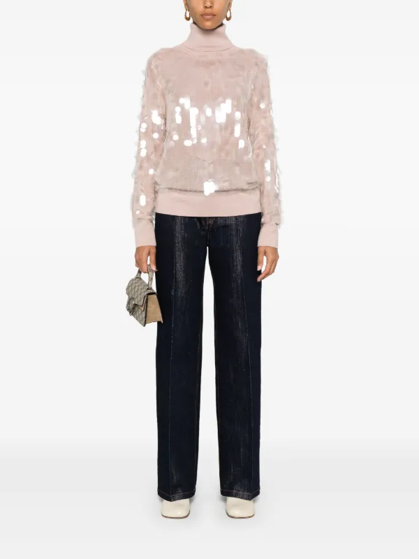 Ermanno Scervino sequin-embellished Sweater | Pink | FARFETCH
