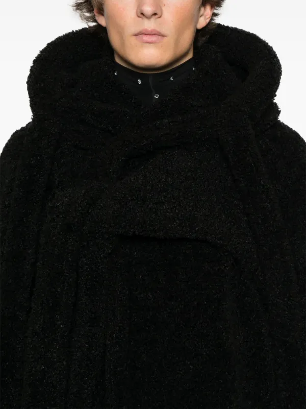 Ottolinger Wrap Teddy Jacket | Black | FARFETCH BH