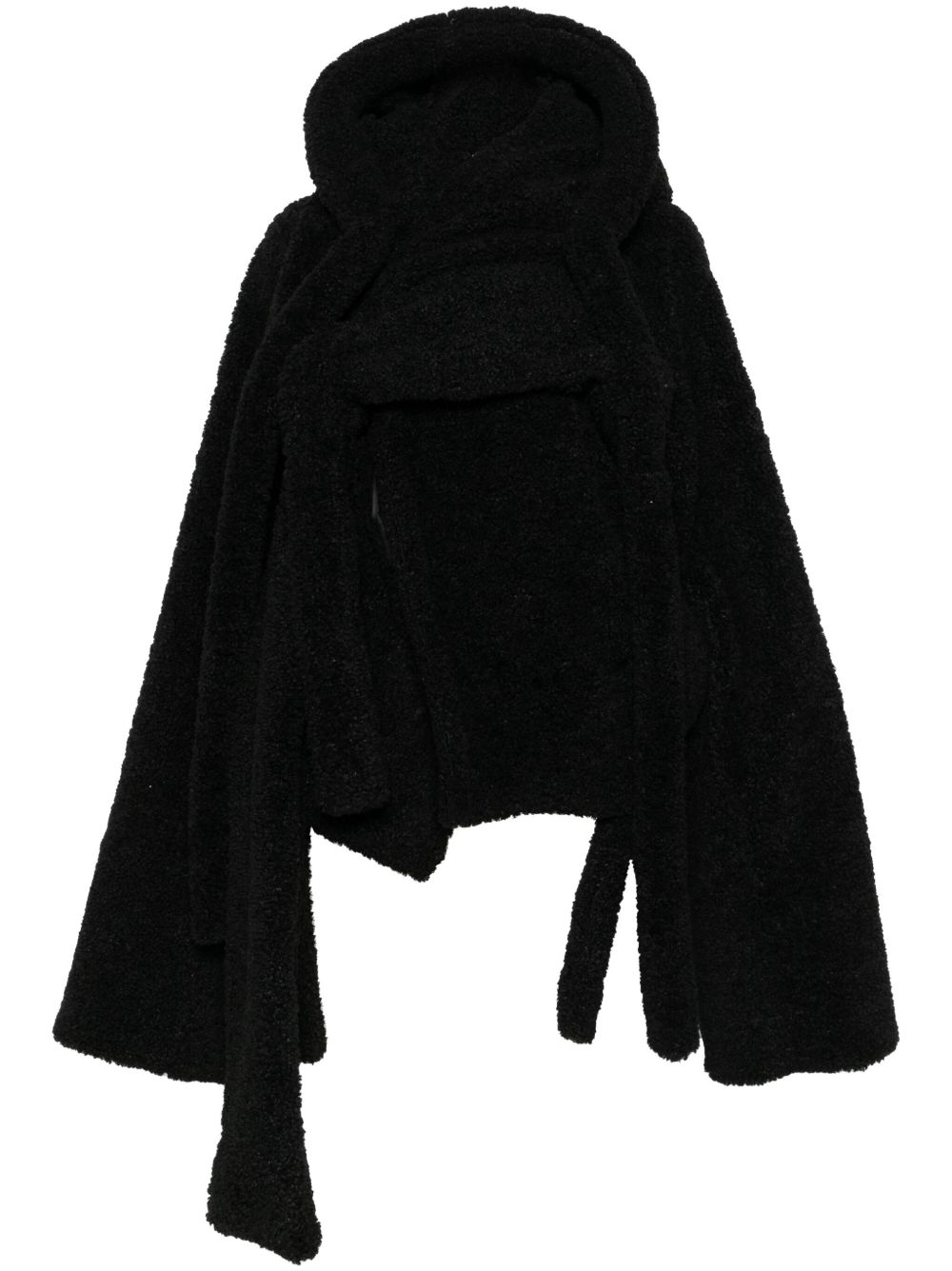 Ottolinger Wrap Teddy Jacket In Black