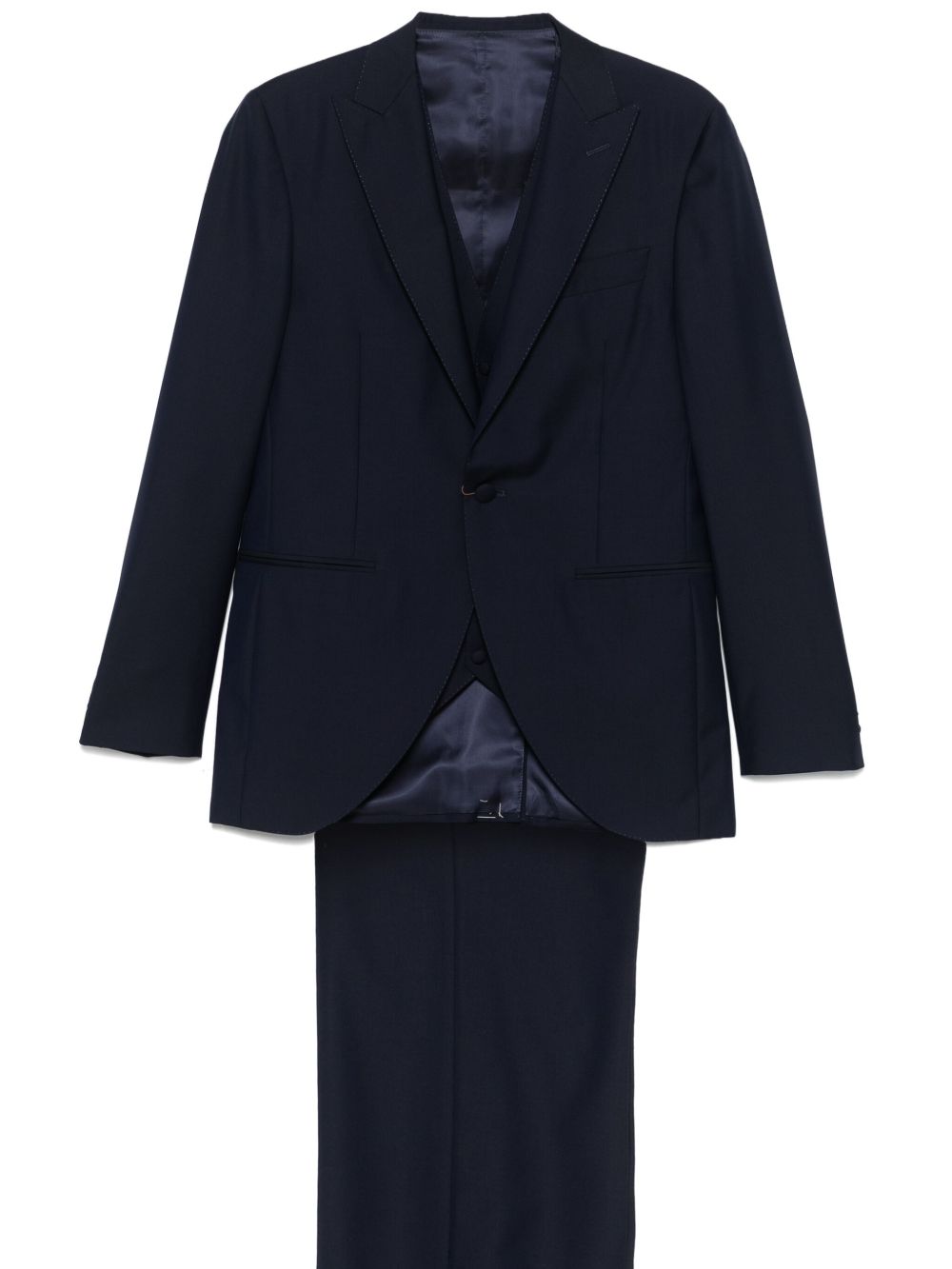 Canali wool three-piece suit - Blue