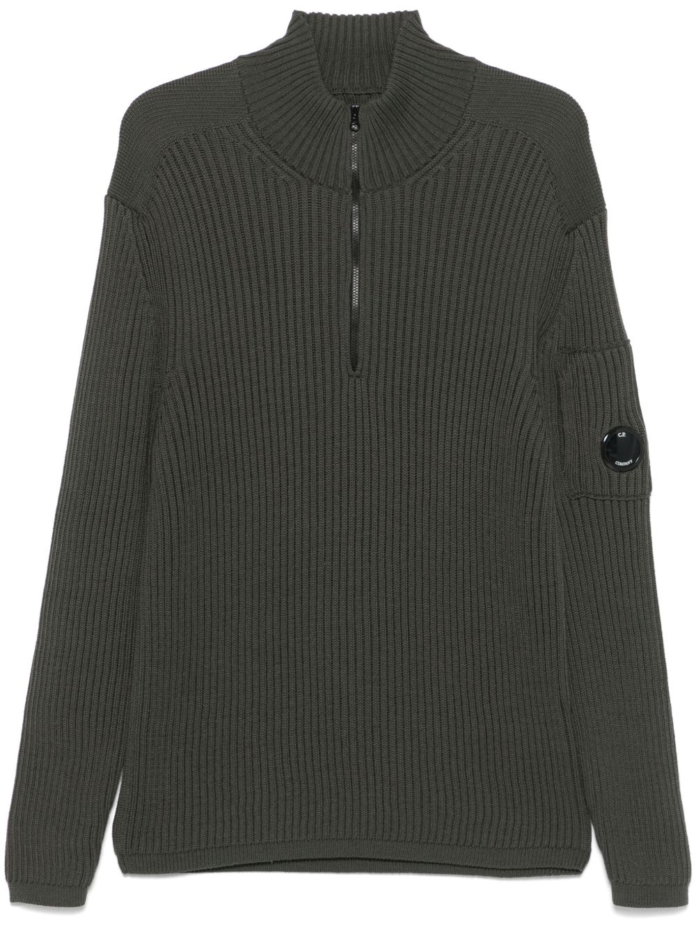 C.P. Company Lens-detail sweater - Green