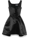 Vivetta duchess satin mini dress - Black