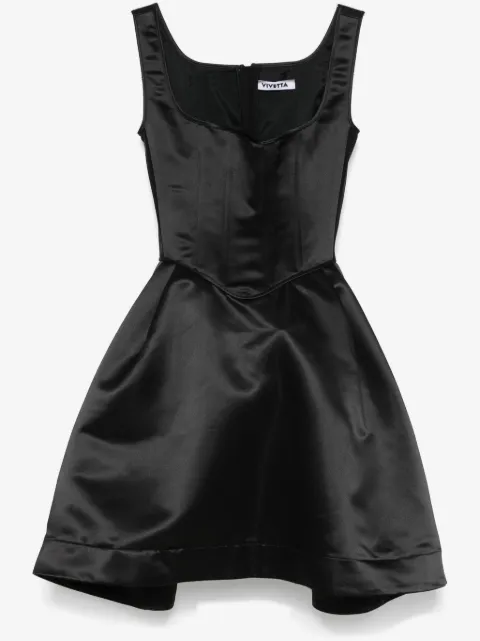 Vivetta robe courte en satin duchesse