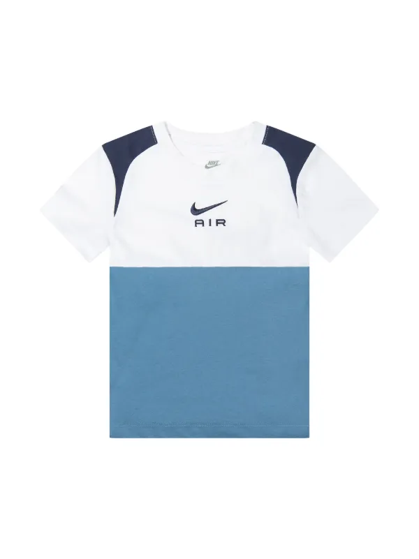 Nike Kids colour block Shorts And T shirt Set Blue FARFETCH CA