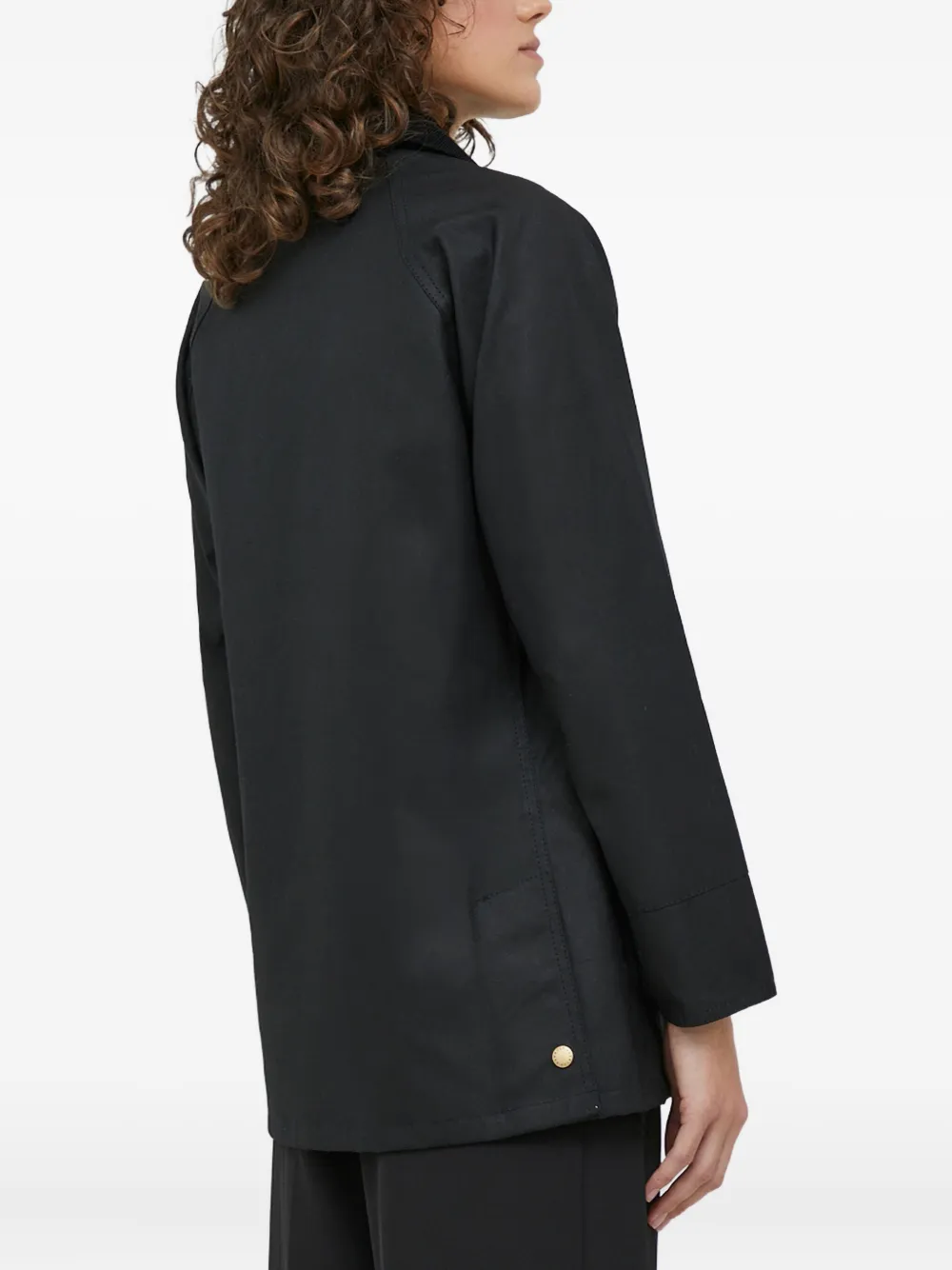 Barbour Acorn Buttoned Pocket Jacket In Black
