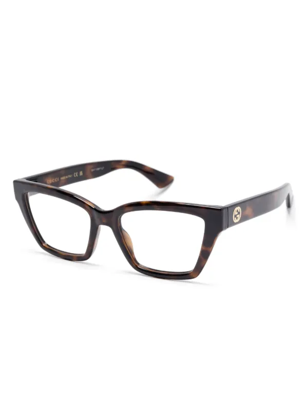 Gucci GG1715O Glasses | Brown | FARFETCH display picture 3