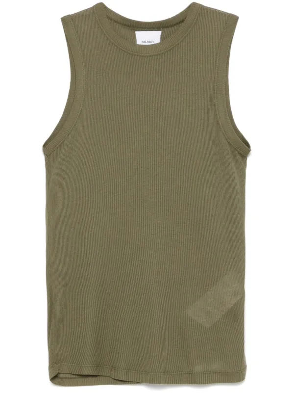 Halfboy Logo-patch Top in Green