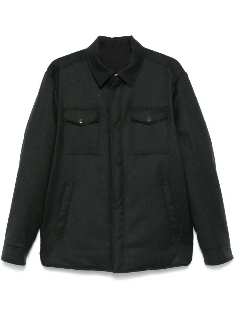 Canali reversible wool jacket