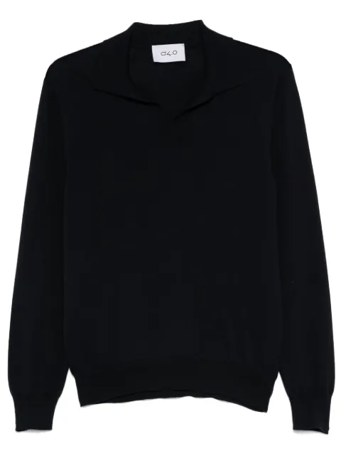 D4.0 knitted polo shirt