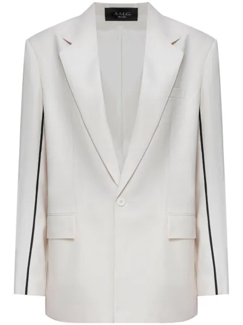 A.M.G. blazer con ribete en contraste