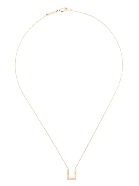 Tom Wood 9KT yellow gold Sleek Pendant Diamonds necklace