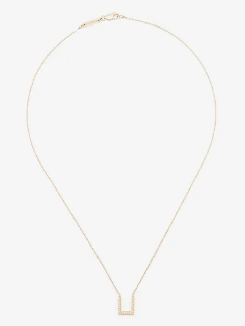 Tom Wood 9KT yellow gold Sleek Pendant Diamonds necklace