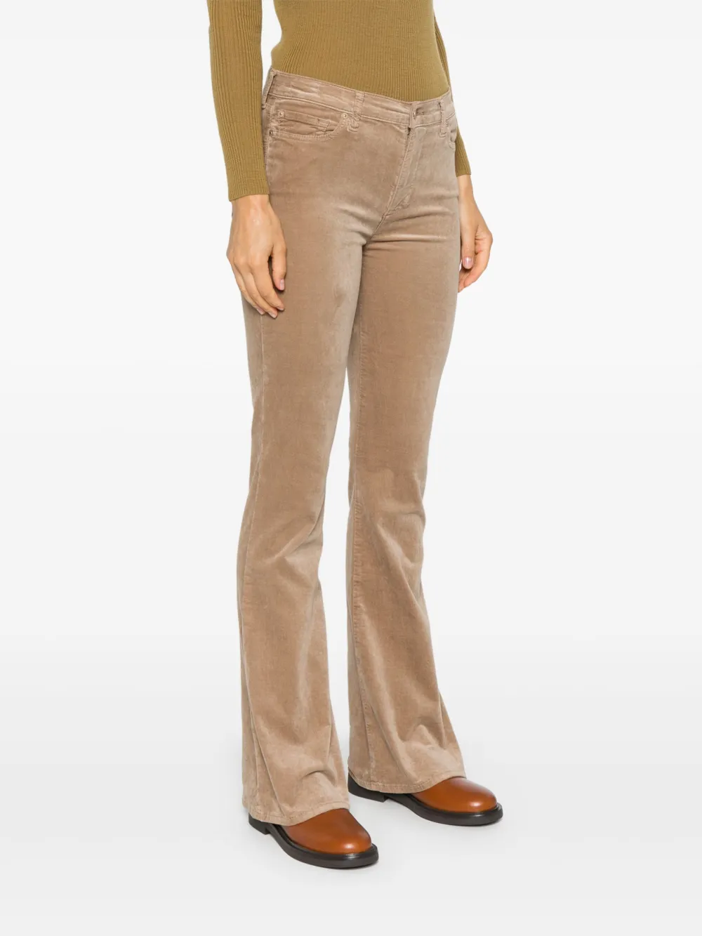 7 For All Mankind Fluwelen broek Bruin