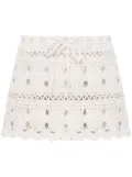 A.M.G. knitted mini skirt - White