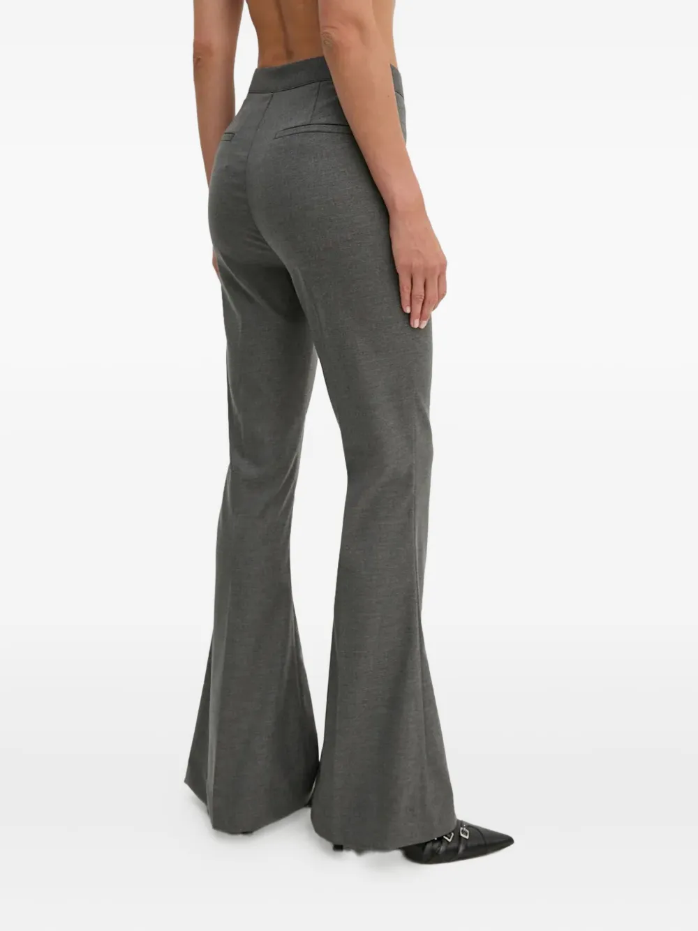 Gestuz Flared Trousers In Gray