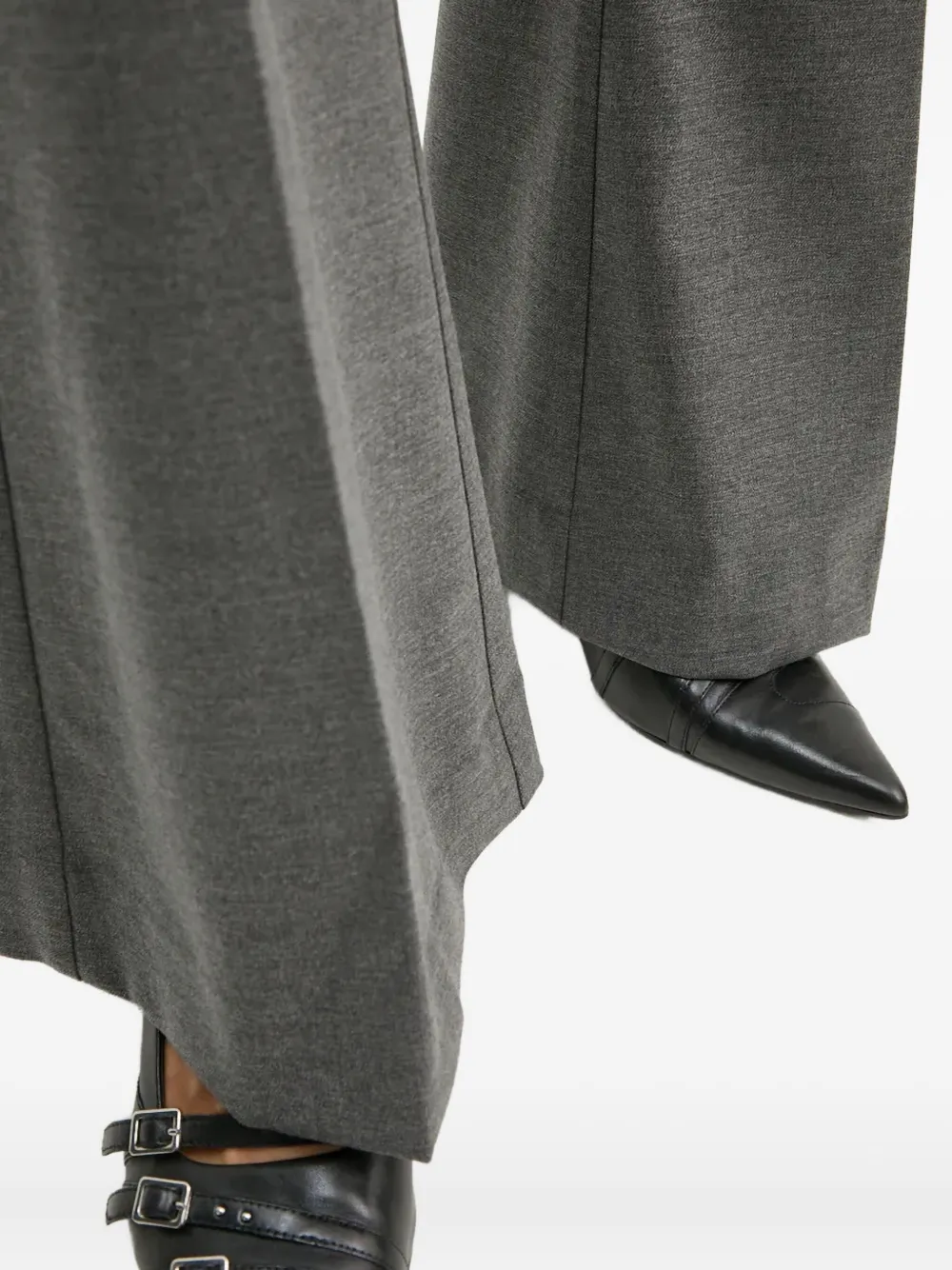 Gestuz Flared Trousers In Gray
