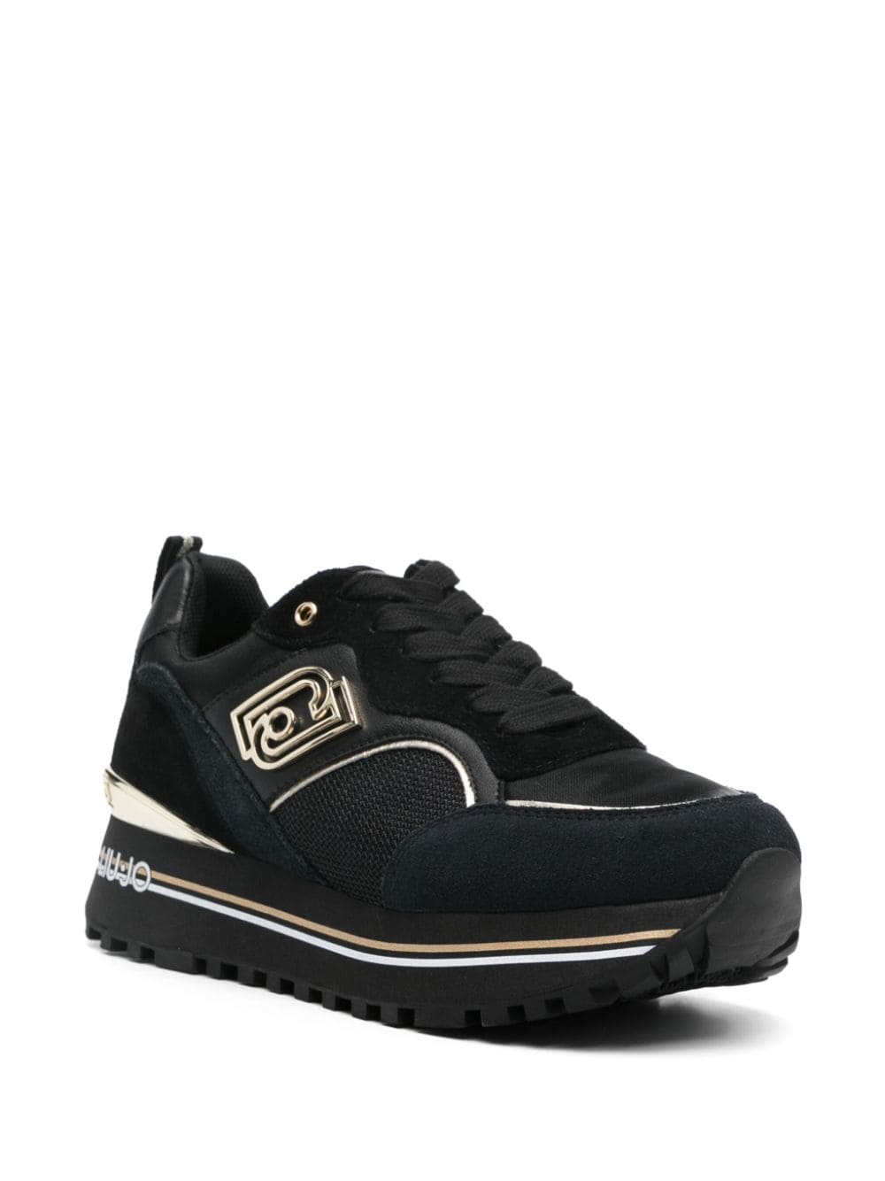 Shop Liu •jo Platform Sneakers In Black