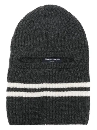 comme des garcons homme plus バラクラバ Comme Des Garçons Homme ストライプディテール バラクラバ