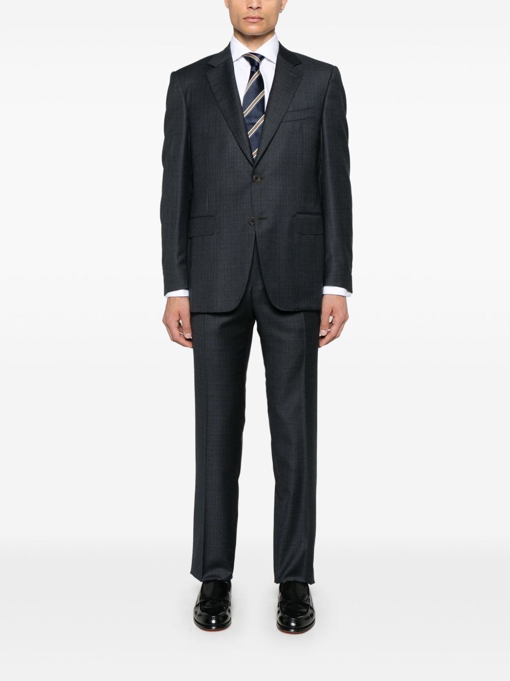 Canali wool suit - Blue