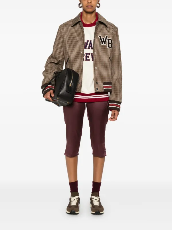 Wales Bonner Homecoming Varsity Jacket | Brown | FARFETCH MY
