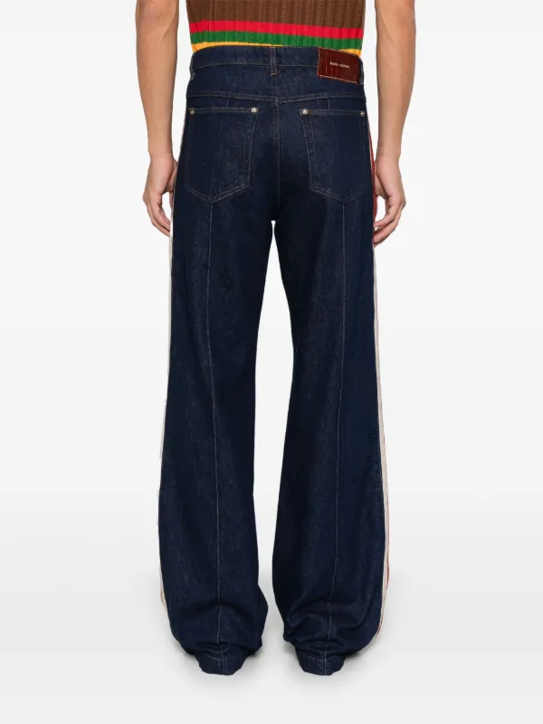 【WALES BONNER】organic DEMIM Wales Bonner: Men's Cove Denim Trousers (Indigo) | DSMNY E-SHOP