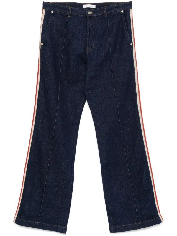 【WALES BONNER】organic DEMIM Wales Bonner: Men's Cove Denim Trousers (Indigo) | DSMNY E-SHOP