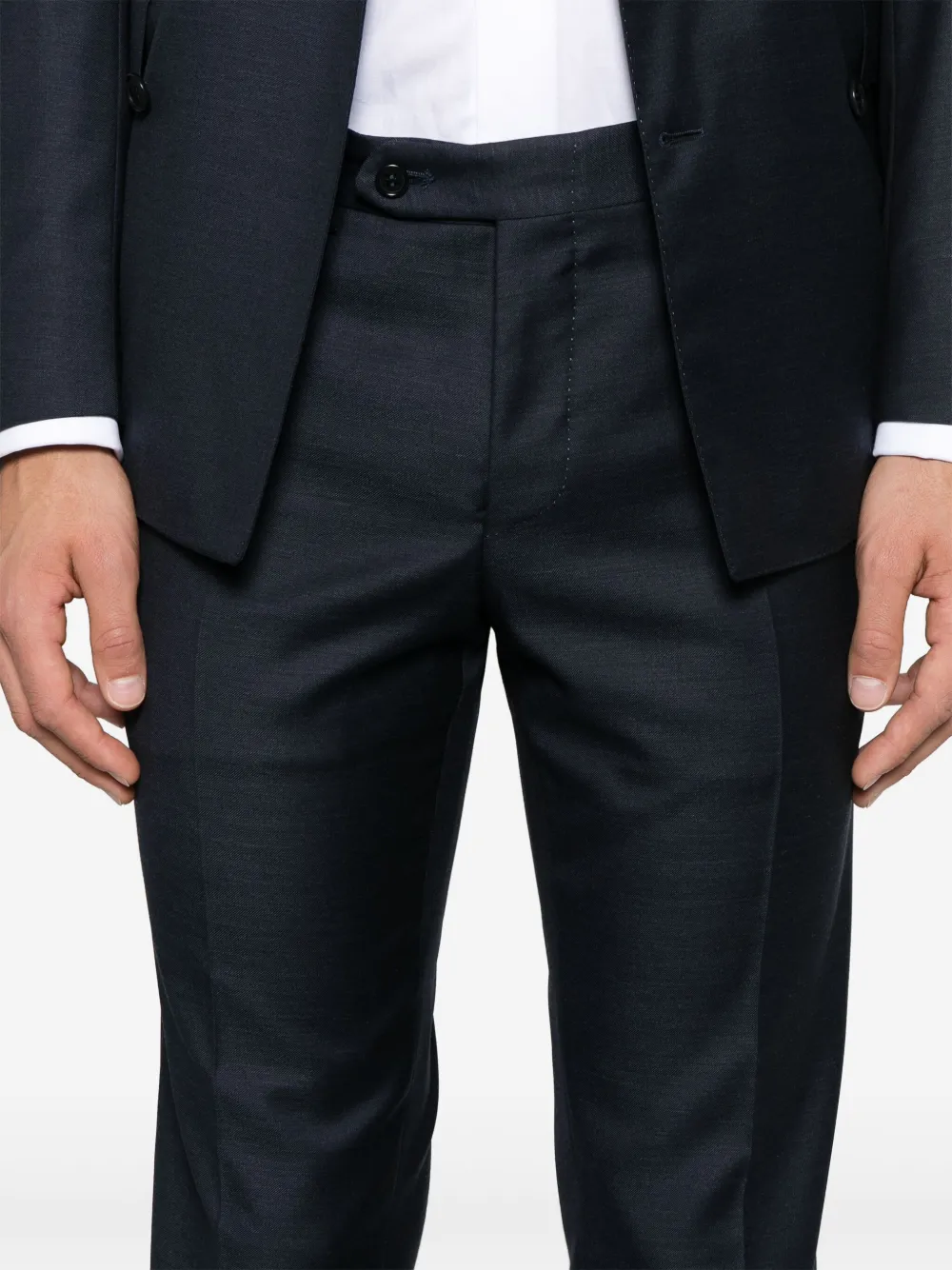 Canali Wollen pak Blauw