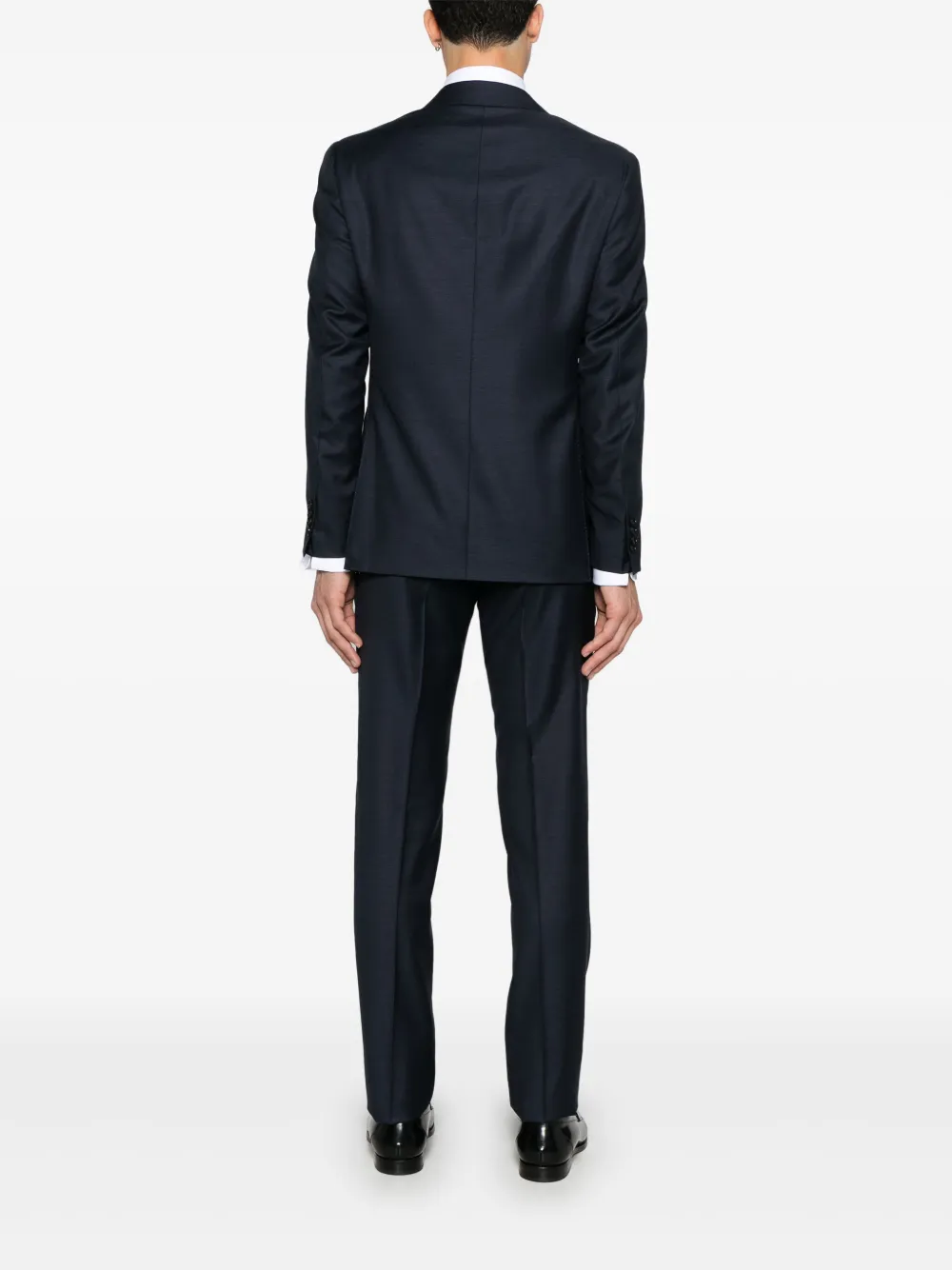 Canali Wollen pak Blauw