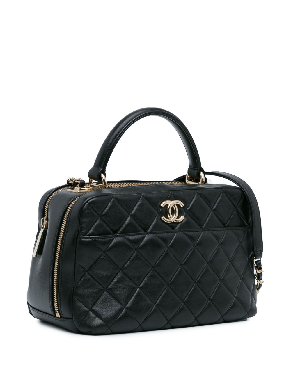 CHANEL Pre-Owned 2019 Medium Lambskin Trendy CC Bowling Bag satchel WOMEN