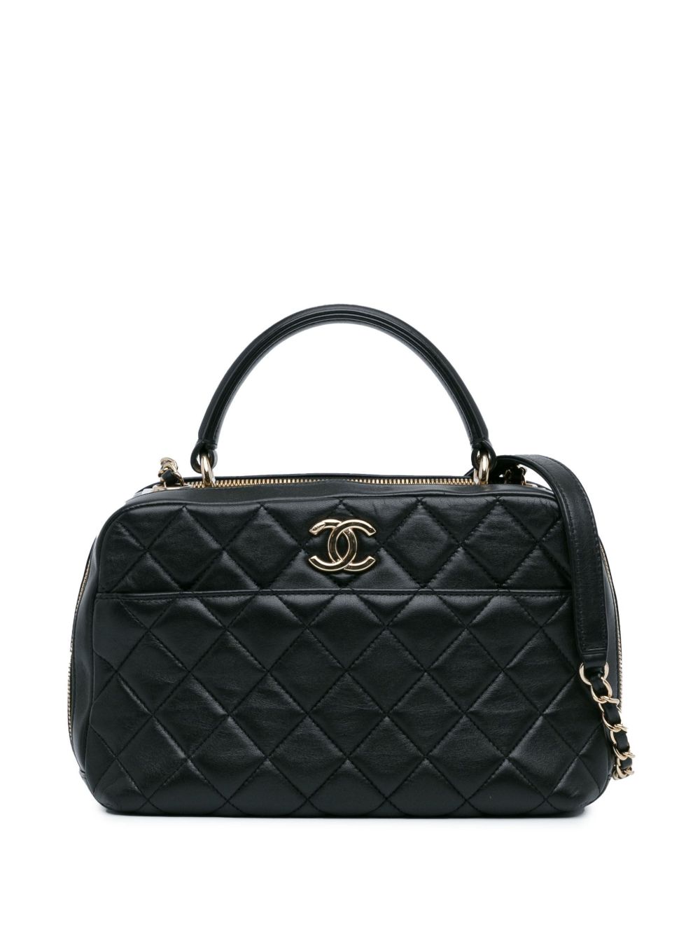 CHANEL Pre-Owned 2019 Medium Lambskin Trendy CC Bowling Bag satchel WOMEN