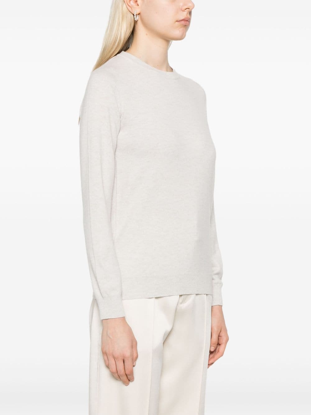 Shop Brunello Cucinelli Cashmere Sweater In Neutrals