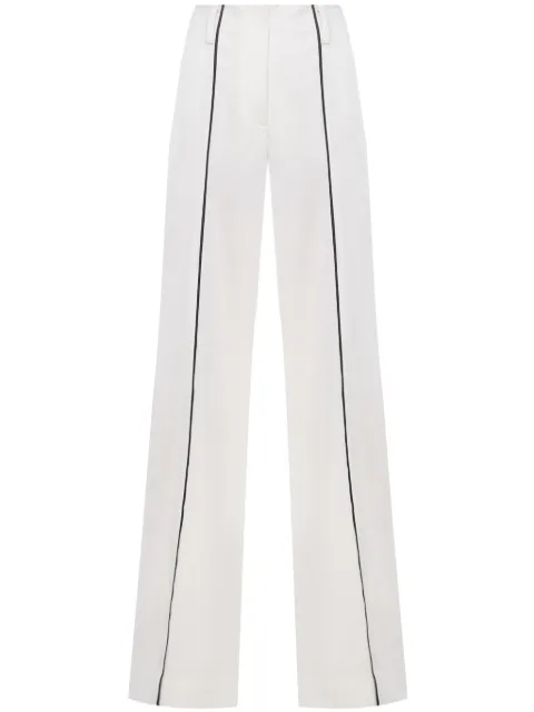 A.M.G. contrast-piping trousers