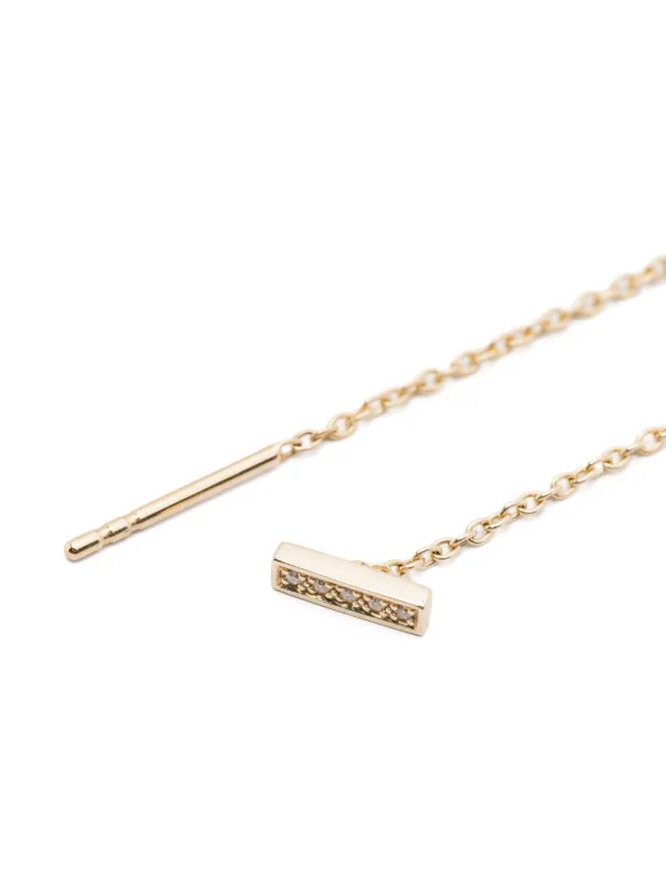 【TOM WOOD】Sleek Ear Chain Gold Diamonds 140 mm Sleek Ear Chain Gold Diamonds 140 mm - Tom Wood Project