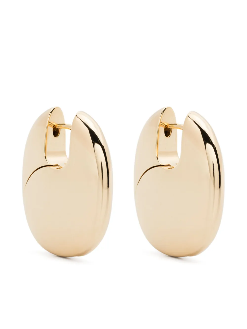 Tom Wood Pebble ピアス L - ゴールドトーン Tom Wood Pebble ピアス L - ゴールドトーン