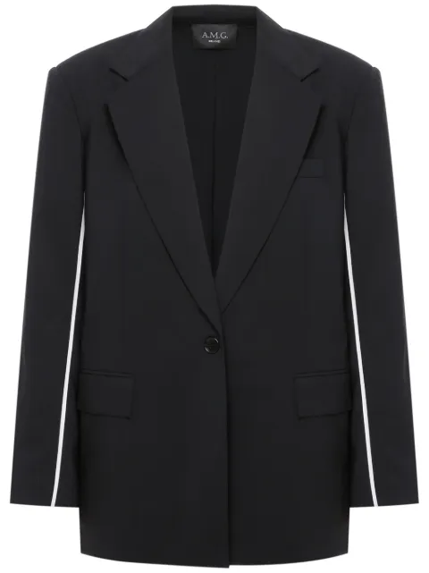 A.M.G. blazer con ribetes en contraste