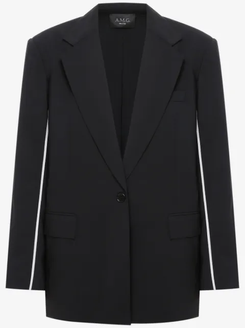 A.M.G. Blazer com acabamento contrastante