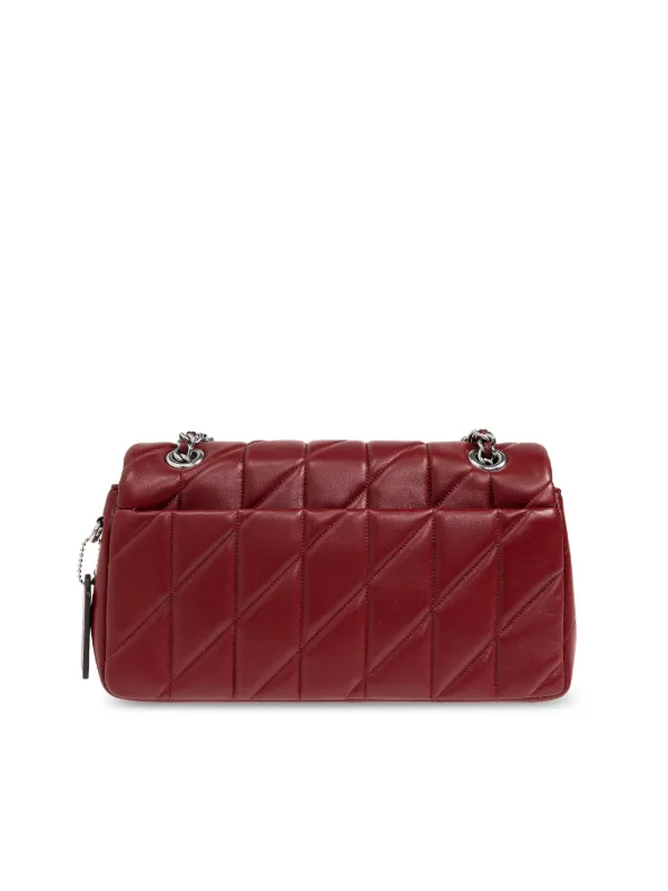 Coach shoulder bag red hot sale