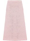 A.M.G. linen knitted skirt - Pink