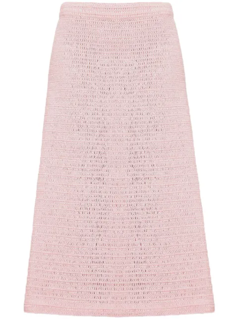 A.M.G. linen knitted skirt