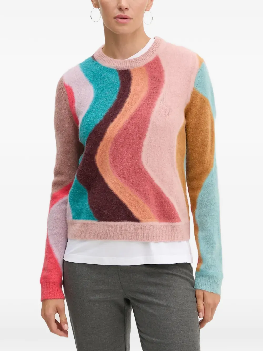 PS Paul Smith wave-pattern sweater - Rosa