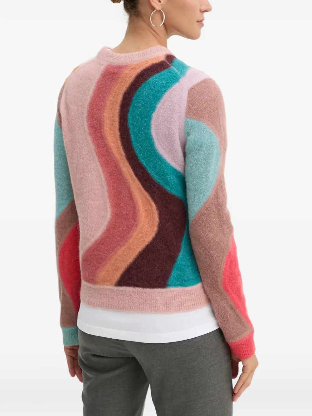 PS Paul Smith Trui met golvend patroon Roze