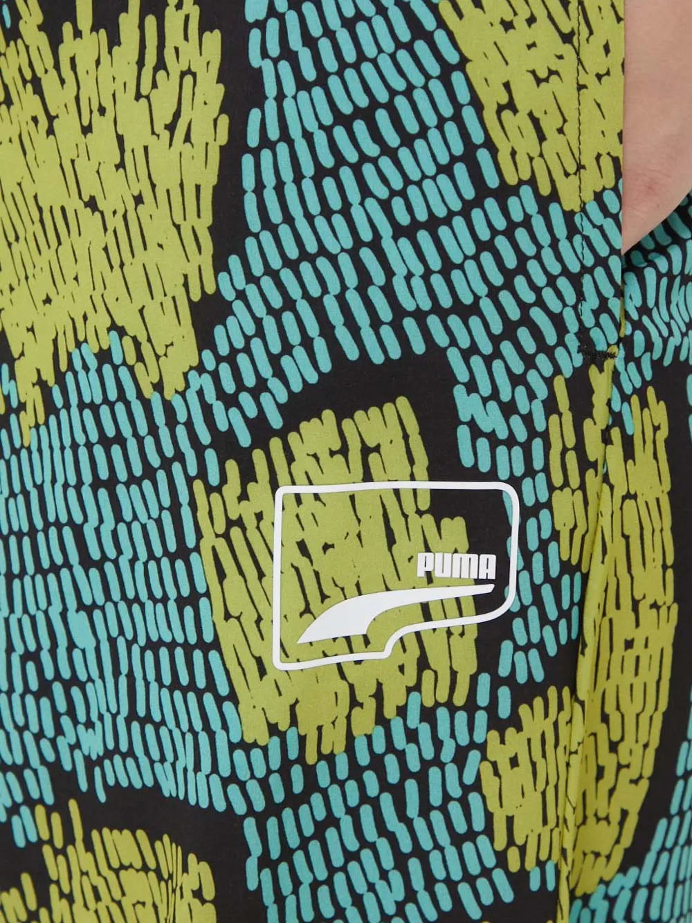 PUMA Broek met patroon Blauw