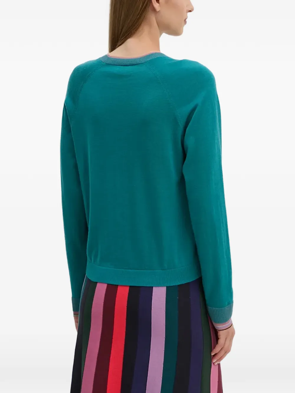  Ps Paul Smith V-neck Buttoned Cardigan - Green 