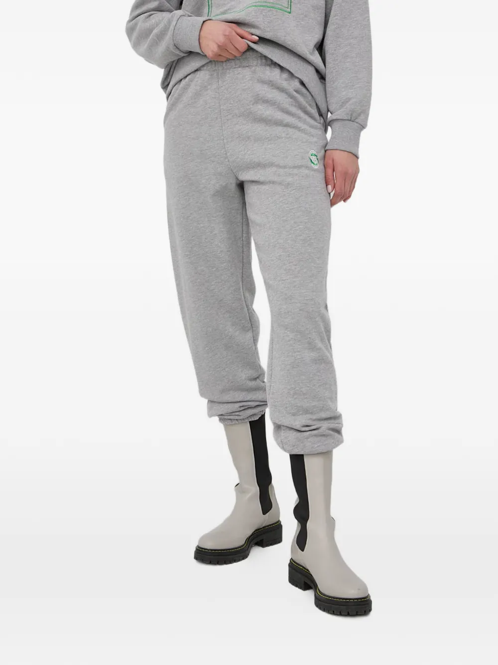 Gestuz logo-detail track pants - Grigio