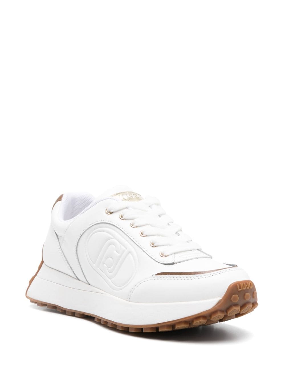 LIU JO logo-debossed sneakers - Wit